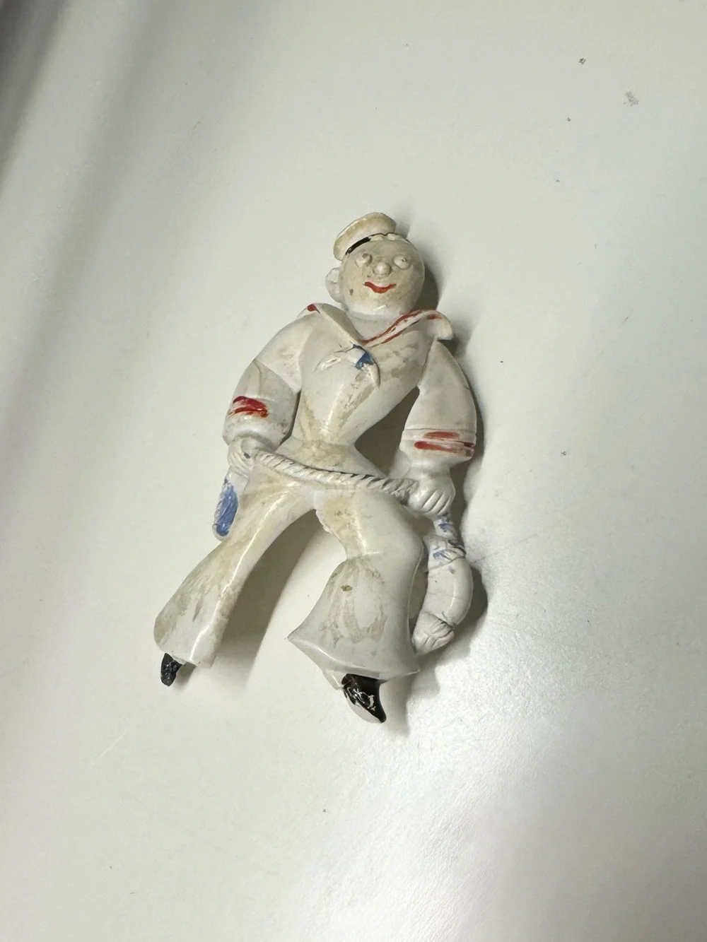 1940s WWII-era Vintage Novelty Sailor Pin